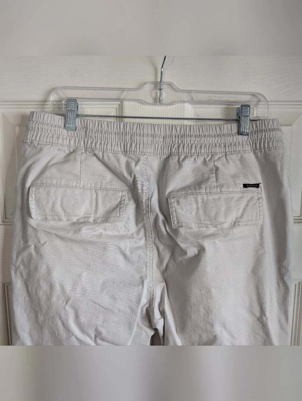 PacSun Men's Light Beige Utility Cargo Pants Size M